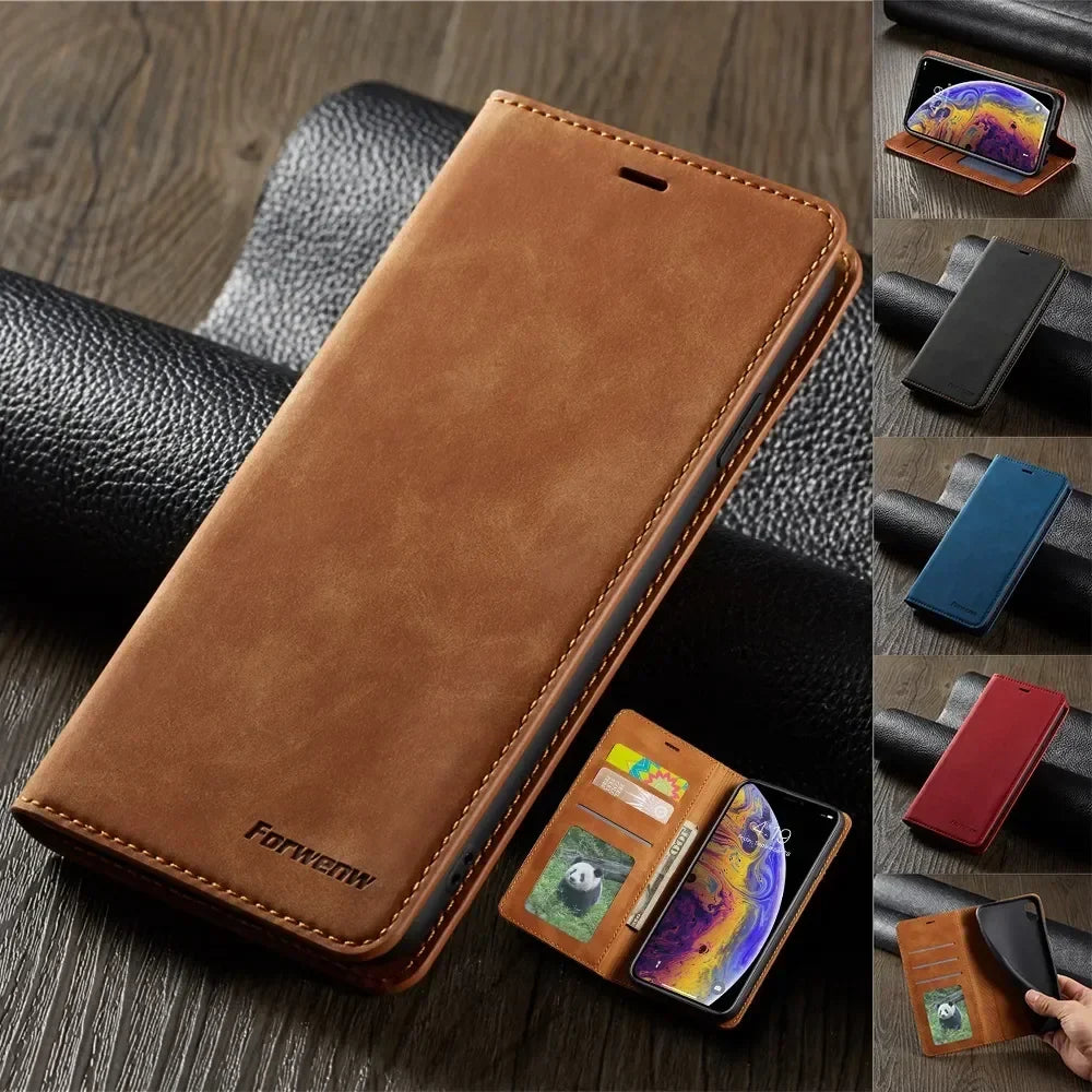 Leather Wallet Phone Case For Iphone