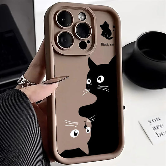 For iPhone Models Cute Soft Silicone Phone Case