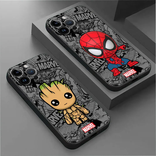 For iPhone Models: Soft Silicone Cartoon Phone Cases