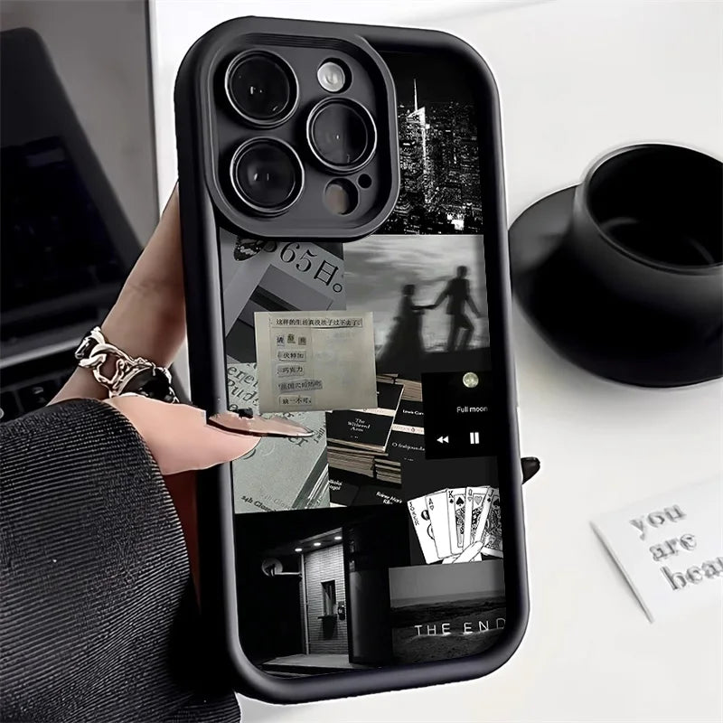 For iPhone Models: Black, White, And Brown Color Soft Silicone Phone Cases