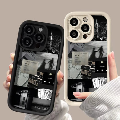 For iPhone Models: Black, White, And Brown Color Soft Silicone Phone Cases