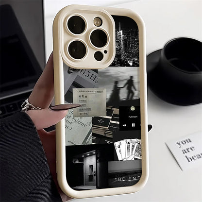 For iPhone Models: Black, White, And Brown Color Soft Silicone Phone Cases